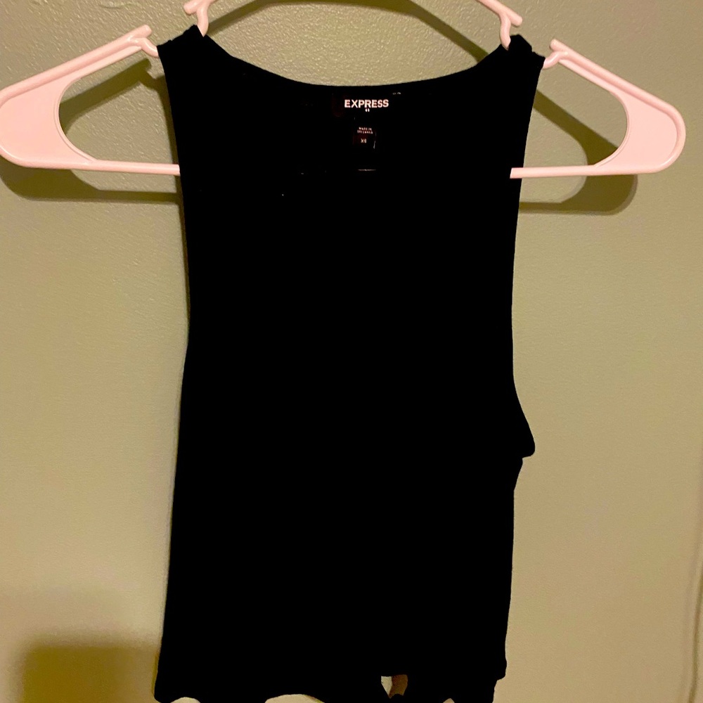 Black tank top
